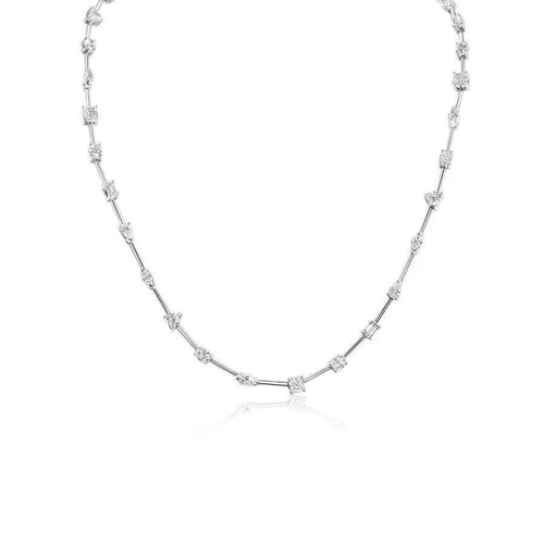 5 Carat Lab-Grown Diamond Multi-Shape Tennis Necklace Nura Lab