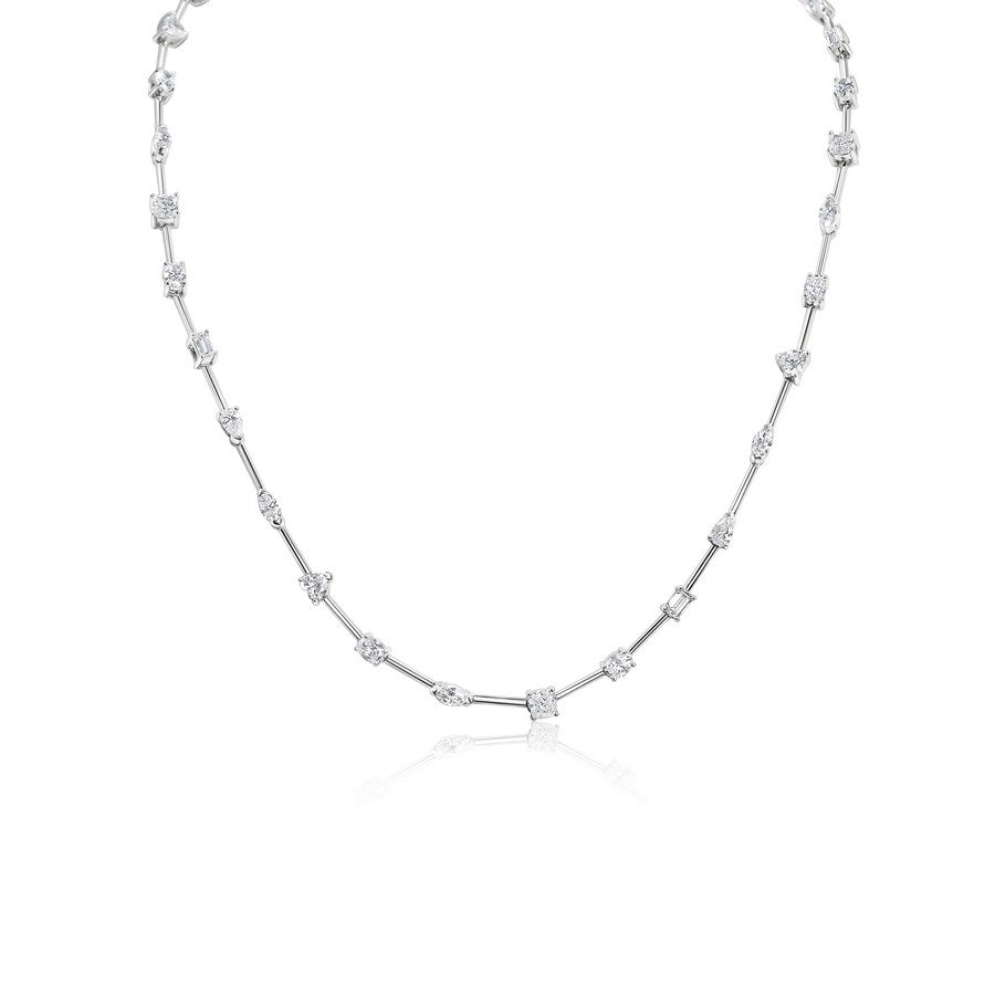 5 Carat Lab-Grown Diamond Multi-Shape Tennis Necklace