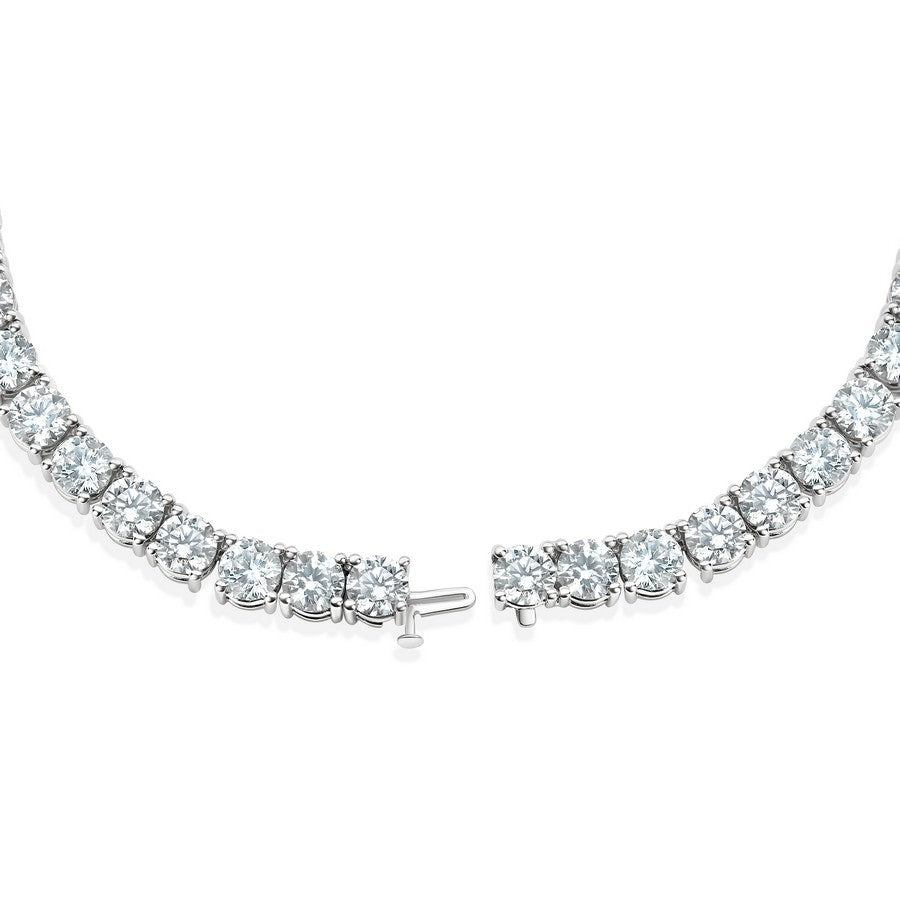Nura Lab 80 carat tennis bracelet with 64 1.25ct lab-grown diamonds (VS clarity, F colour) set in 14K yellow gold, also available in 14K white gold.
