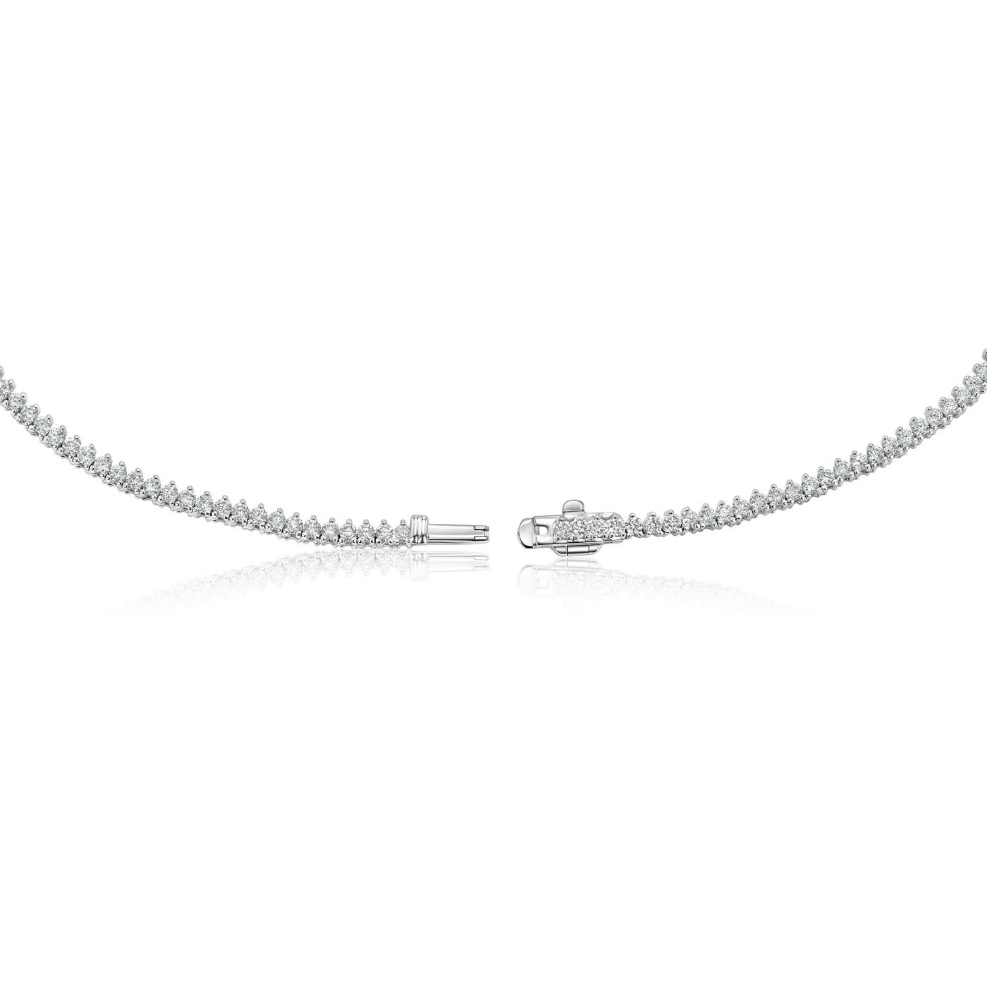5 Carat Riviera Lab-Grown 3-Prong Diamond Necklace