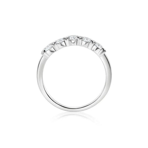 1.20 Carat Oval 5-Stone Anniversary Band Ring Nura Lab