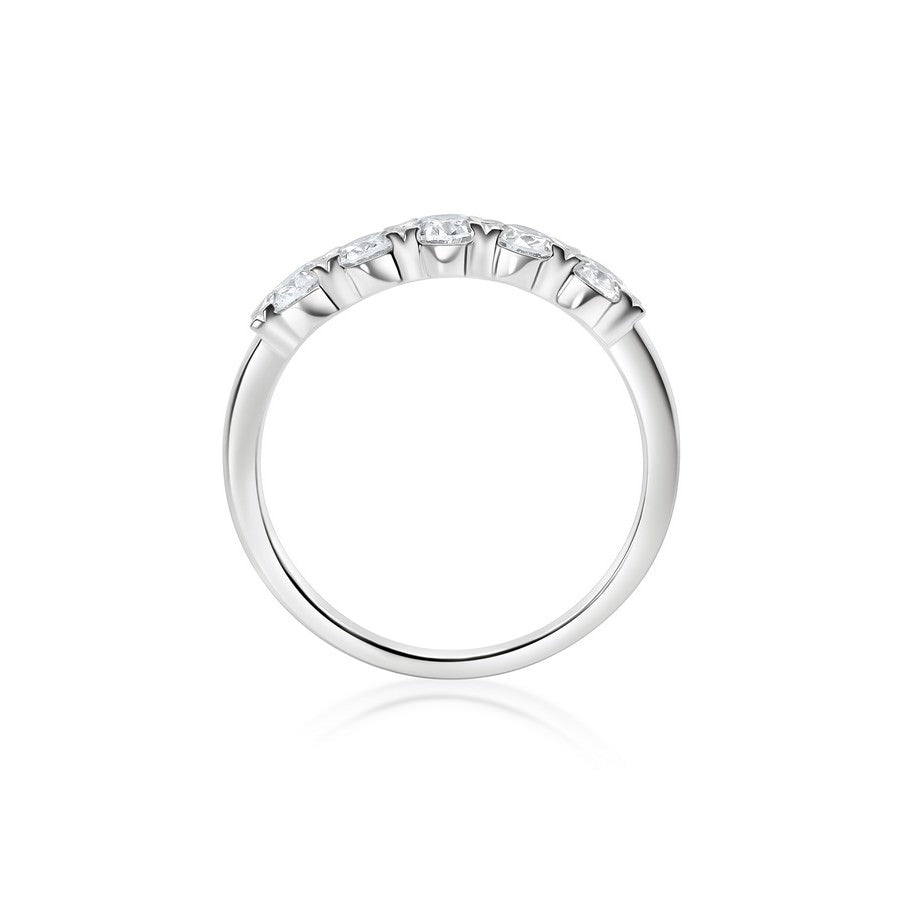 2 Carat Oval 5-Stone Anniversary Band Ring
