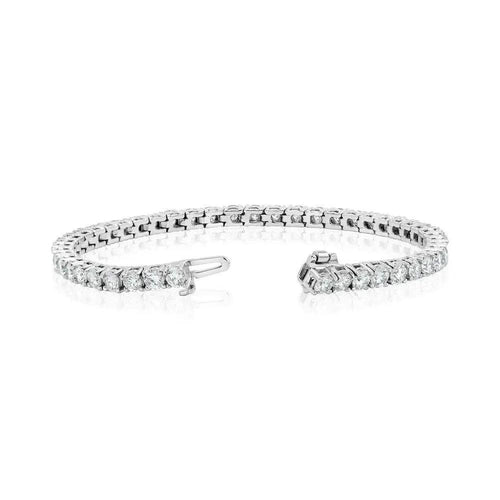 7 Carat Diamond Tennis Bracelet in 14K White Gold – Lab Grown, F–G VS–SI, 7 inch