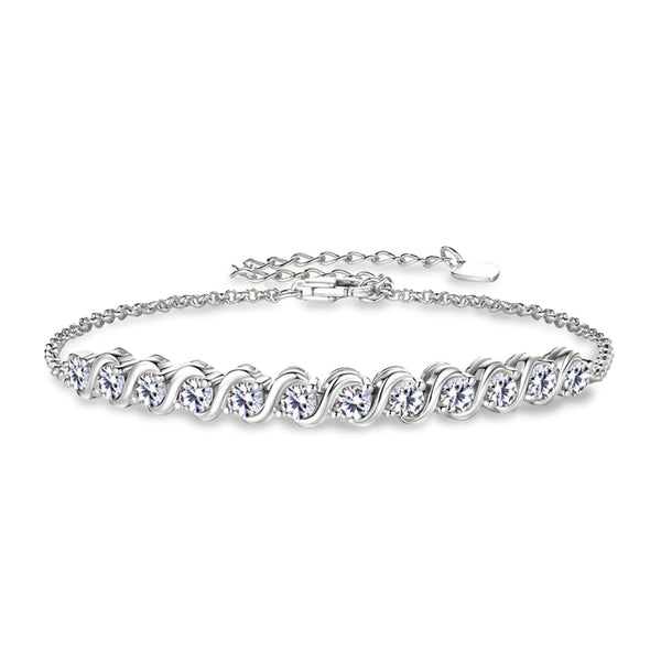 Marigold - Wave Moissanite Bracelet
