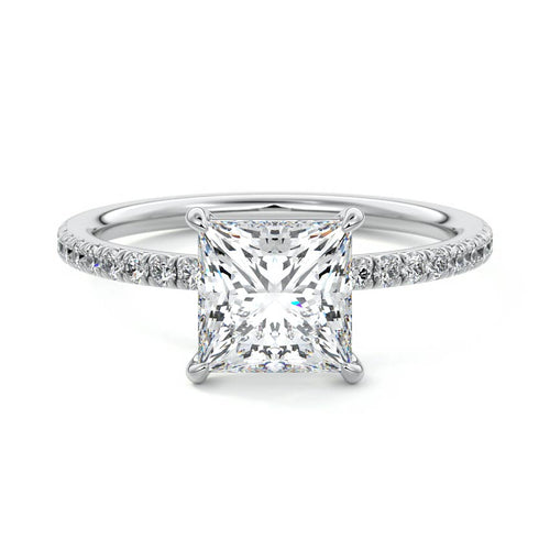Hera - Princess Platinum Lab Grown Diamond Engagement Ring | Nura Lab