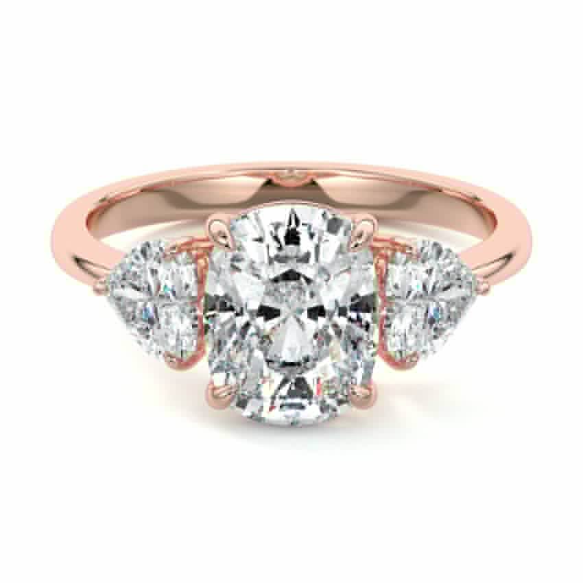 Ariadne - Cushion Rose Gold Lab Grown Diamond Engagement Ring | Nura Lab