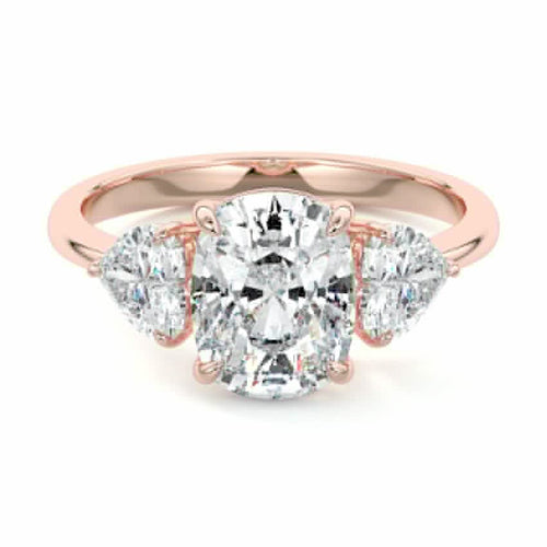 Ariadne - Cushion Rose Gold Lab Grown Diamond Engagement Ring | Nura Lab