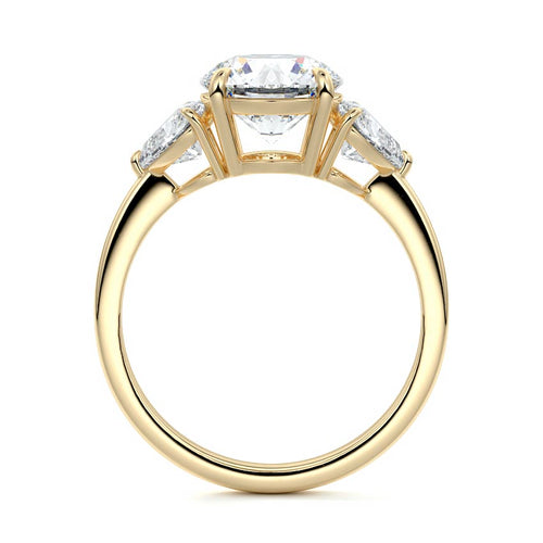 Ariadne - Round Yellow Gold Lab Grown Diamond Engagement Ring | Nura Lab