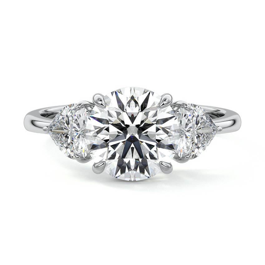 Ariadne - Round White Gold Lab Grown Diamond Engagement Ring | Nura Lab