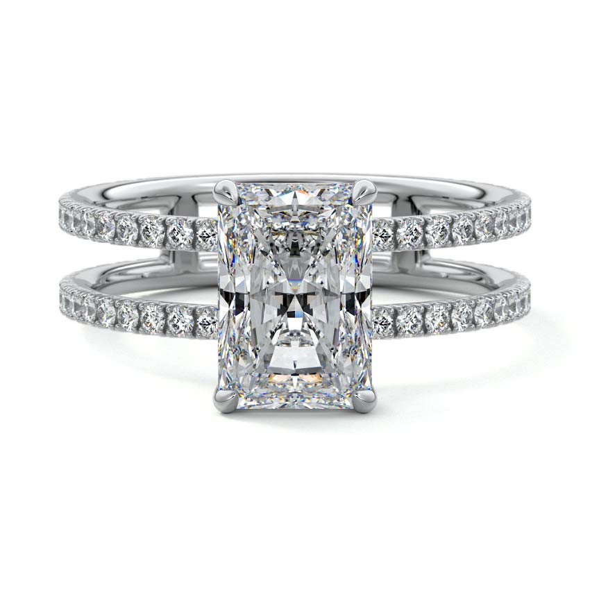 Camila - Radiant White Gold Lab Grown Diamond Engagement Ring | Nura Lab