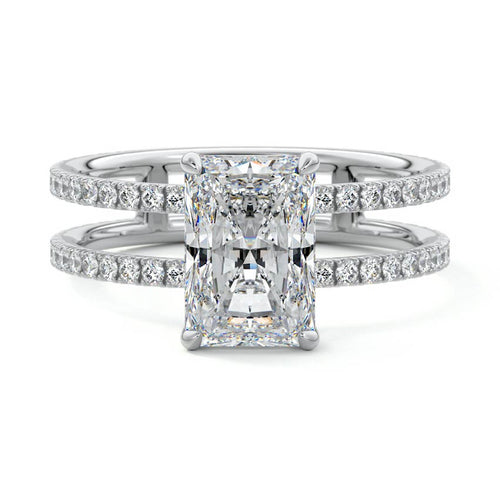 Camila - Radiant White Gold Lab Grown Diamond Engagement Ring | Nura Lab