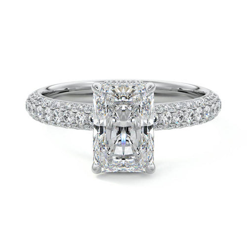 Celine - Radiant White Gold Lab Grown Diamond Engagement Ring | Nura Lab