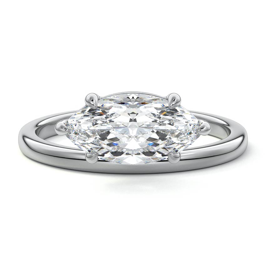 Daria - Marquise Platinum Lab Grown Diamond Engagement Ring | Nura Lab