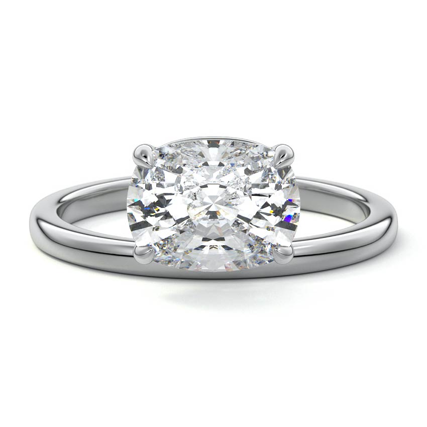 Daria - Cushion Platinum Lab Grown Diamond Engagement Ring | Nura Lab