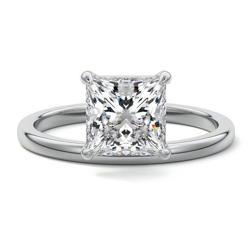 Daria - Princess Platinum Lab Grown Diamond Engagement Ring | Nura Lab