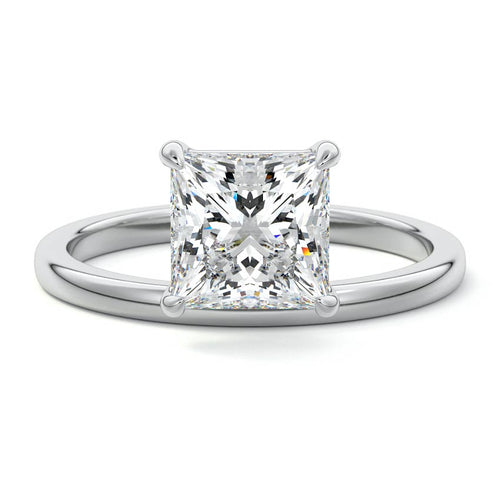 Daria - Princess Platinum Lab Grown Diamond Engagement Ring | Nura Lab
