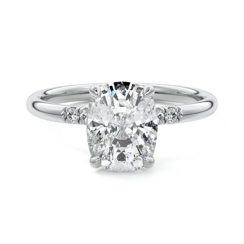 Elodie - Cushion Platinum Lab Grown Diamond Engagement Ring | Nura Lab