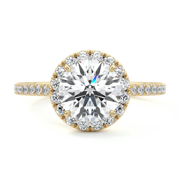 Iona - Round Halo Lab Grown Diamond Engagement Ring