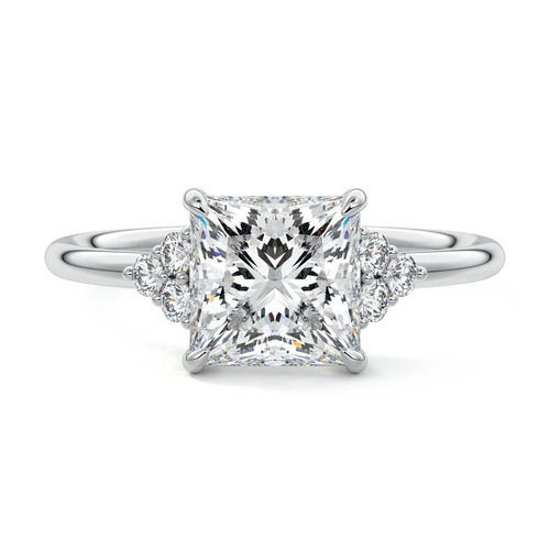 Jocasta - Princess Platinum Lab Grown Diamond Engagement Ring | Nura Lab