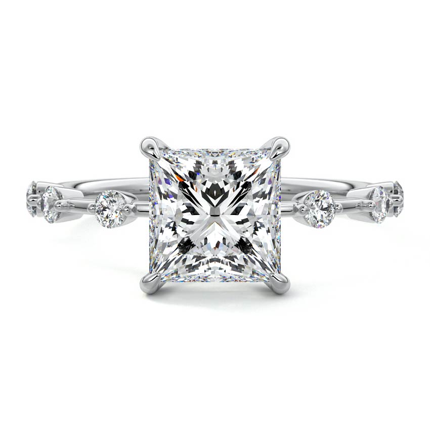 Mara - Princess Platinum Lab Grown Diamond Engagement Ring | Nura Lab