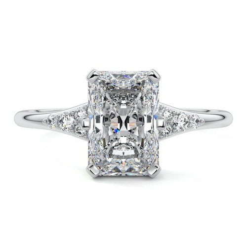 Nerina - Radiant Platinum Lab Grown Diamond Engagement Ring | Nura Lab