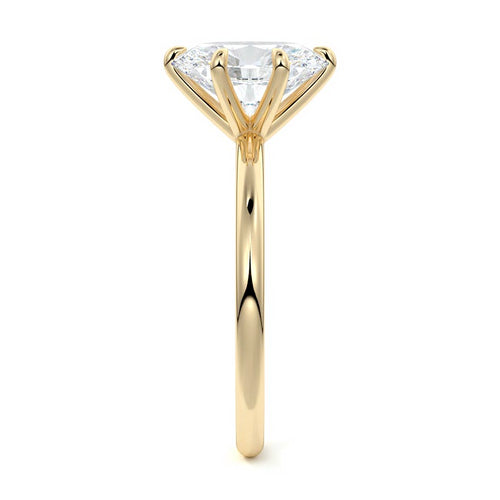 Serena - Oval Yellow Gold Lab Grown Diamond Engagement Ring | Nura Lab