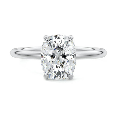 Serena - Cushion Platinum Lab Grown Diamond Engagement Ring | Nura Lab