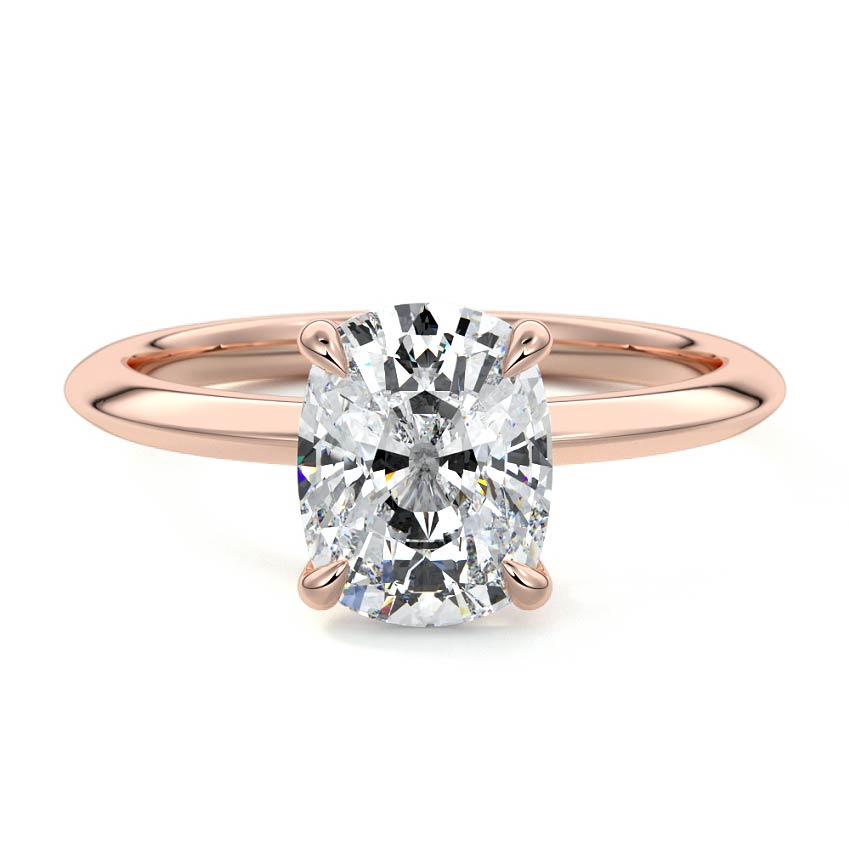 Sonia - Cushion Rose Gold Lab Grown Diamond Engagement Ring | Nura Lab
