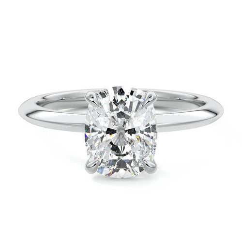Sonia - Cushion White Gold Lab Grown Diamond Engagement Ring | Nura Lab