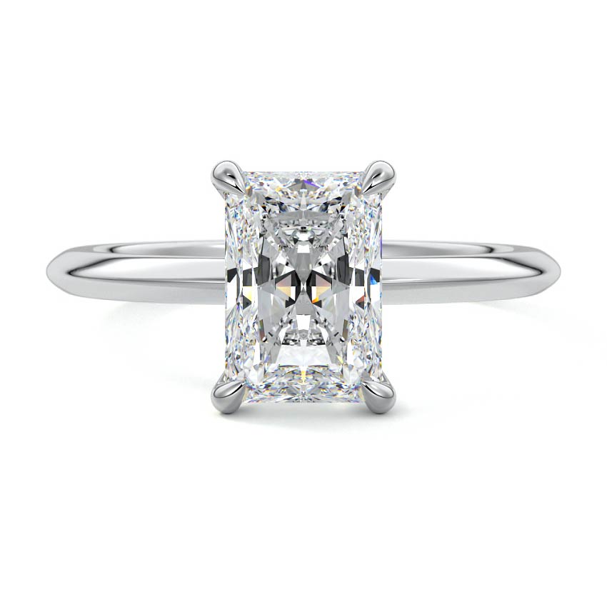 Sonia - Radiant Platinum Lab Grown Diamond Engagement Ring | Nura Lab