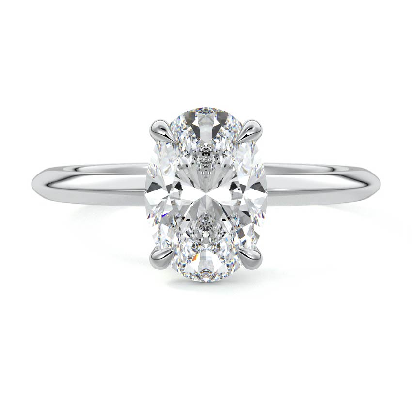 Sonia - Oval Platinum Lab Grown Diamond Engagement Ring | Nura Lab