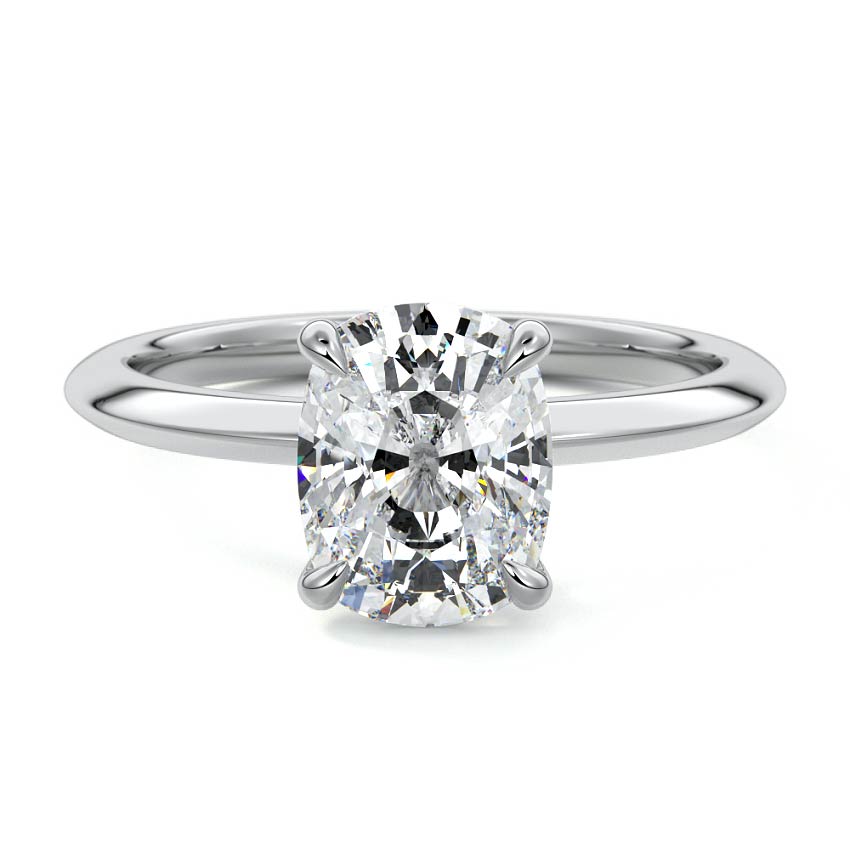 Sonia - Cushion Platinum Lab Grown Diamond Engagement Ring | Nura Lab