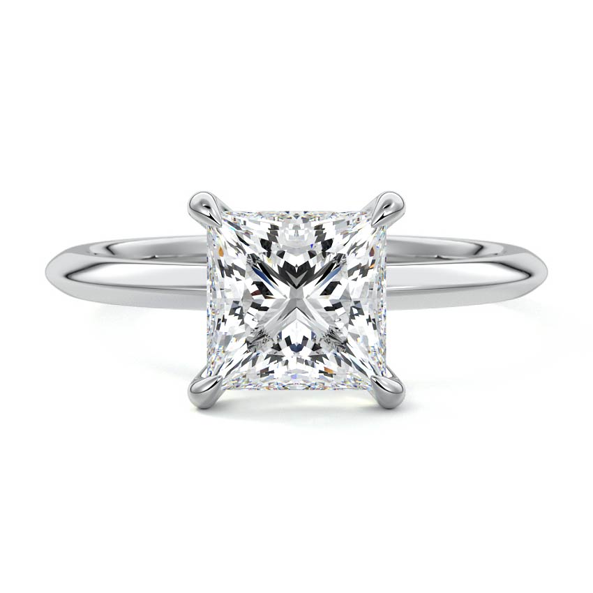 Sonia - Princess Platinum Lab Grown Diamond Engagement Ring | Nura Lab