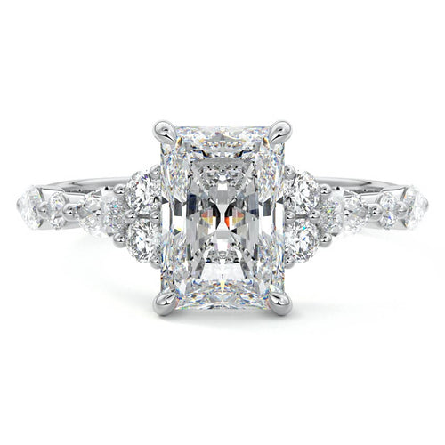 Tessa - Radiant Platinum Lab Grown Diamond Engagement Ring | Nura Lab