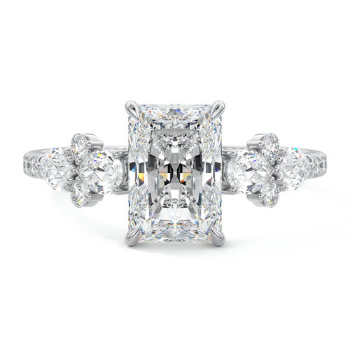 Vera - Radiant White Gold Lab Grown Diamond Engagement Ring | Nura Lab