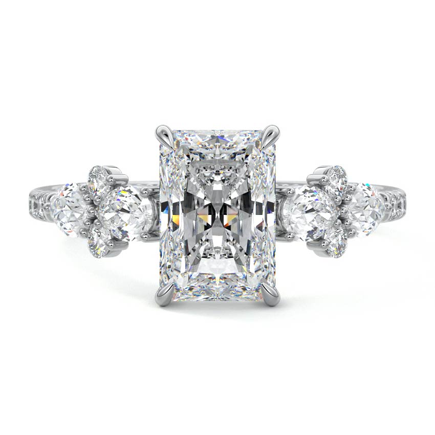 Vera - Radiant Platinum Lab Grown Diamond Engagement Ring | Nura Lab