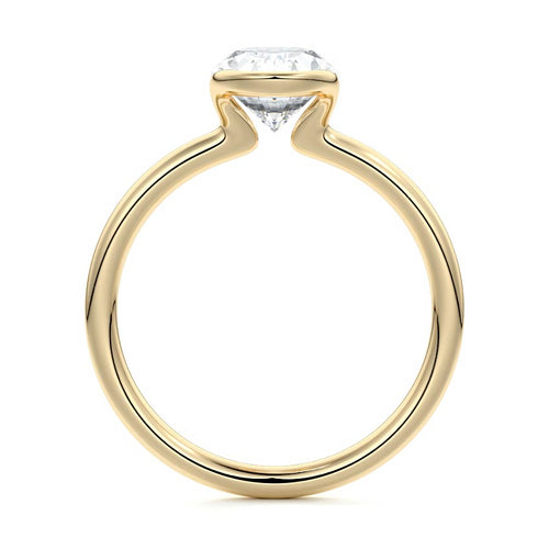 Amira - Oval Yellow Gold Lab Grown Diamond Engagement Ring | Nura Lab