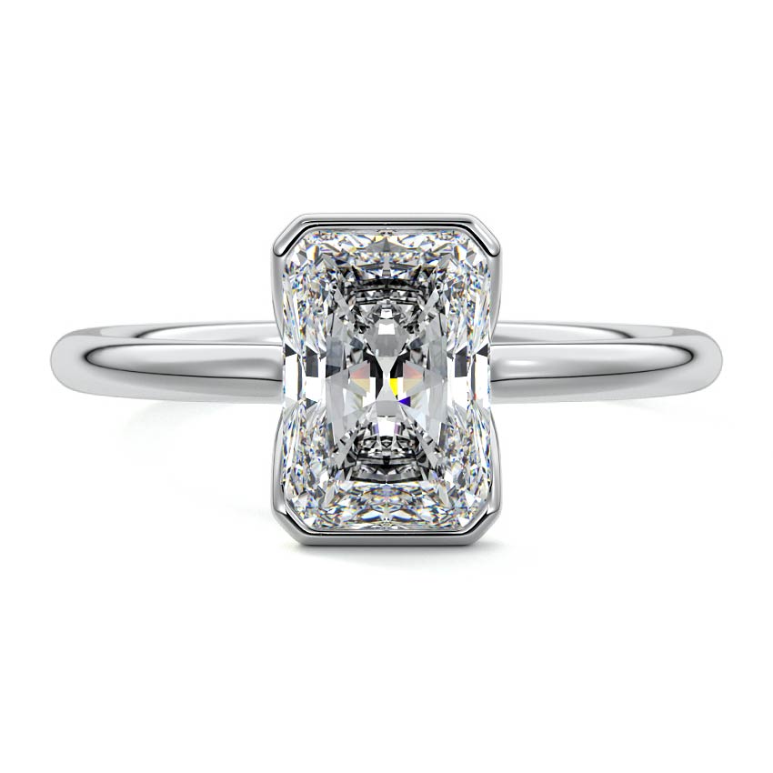 Amira - Radiant Platinum Lab Grown Diamond Engagement Ring | Nura Lab