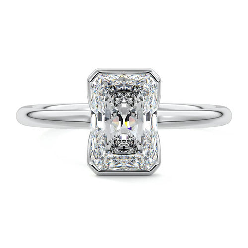 Amira - Radiant Platinum Lab Grown Diamond Engagement Ring | Nura Lab