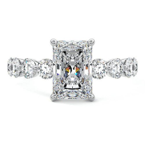 Aria - Radiant White Gold Lab Grown Diamond Engagement Ring | Nura Lab