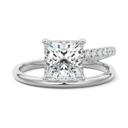 Astrid - Princess Platinum Lab Grown Diamond Engagement Ring | Nura Lab