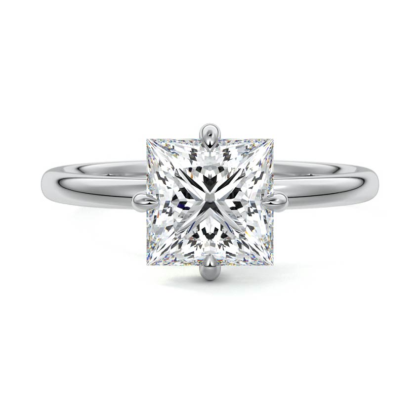 Beatrix - Princess Platinum Lab Grown Diamond Engagement Ring | Nura Lab