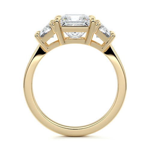 Cosima - Princess Yellow Gold Lab Grown Diamond Engagement Ring | Nura Lab