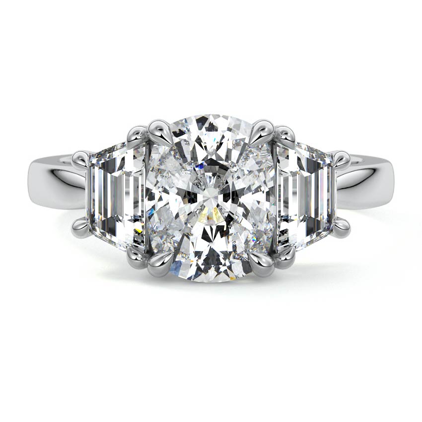 Cosima - Cushion White Gold Lab Grown Diamond Engagement Ring | Nura Lab