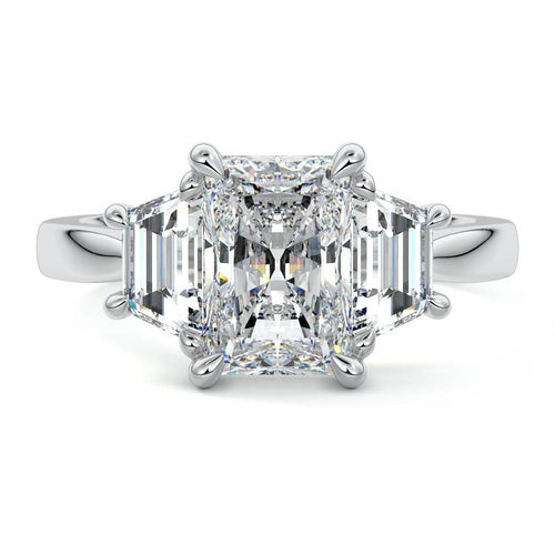 Cosima - Radiant Platinum Lab Grown Diamond Engagement Ring | Nura Lab