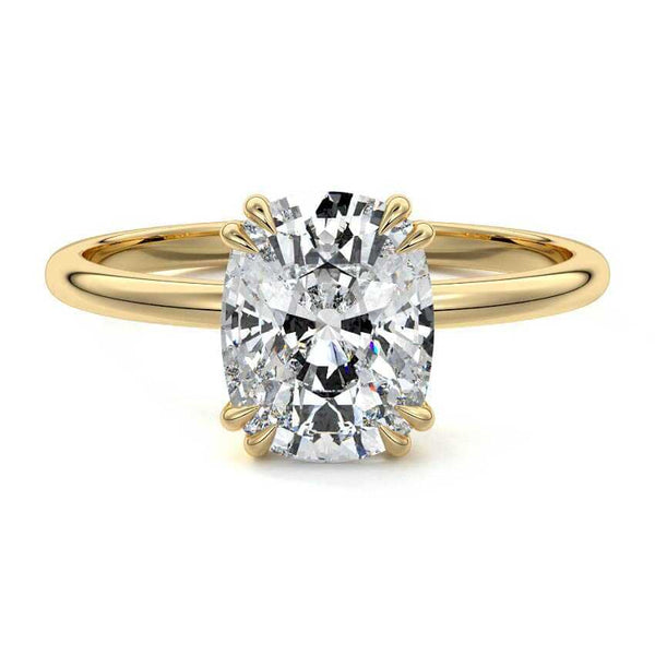 Davina - Cushion Basket Solitaire Lab Grown Diamond Engagement Ring