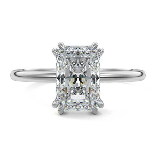 Davina - Radiant White Gold Lab Grown Diamond Engagement Ring | Nura Lab