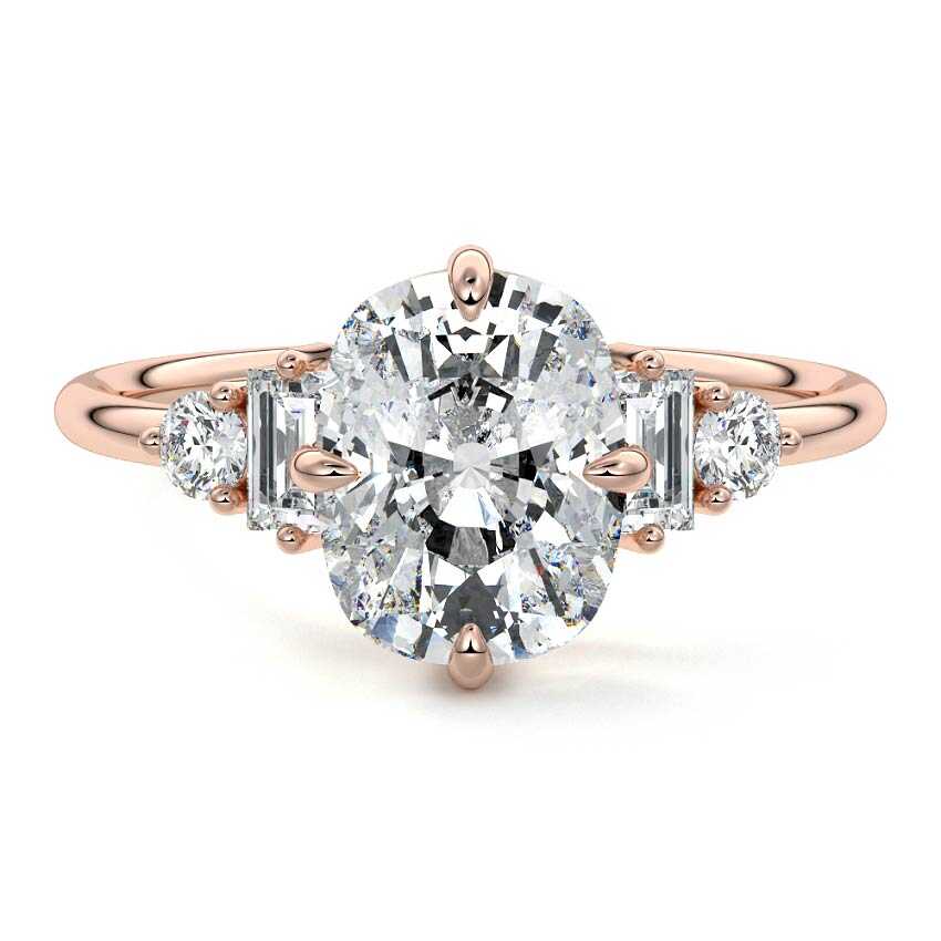 Esmeray - Cushion Rose Gold Lab Grown Diamond Engagement Ring | Nura Lab