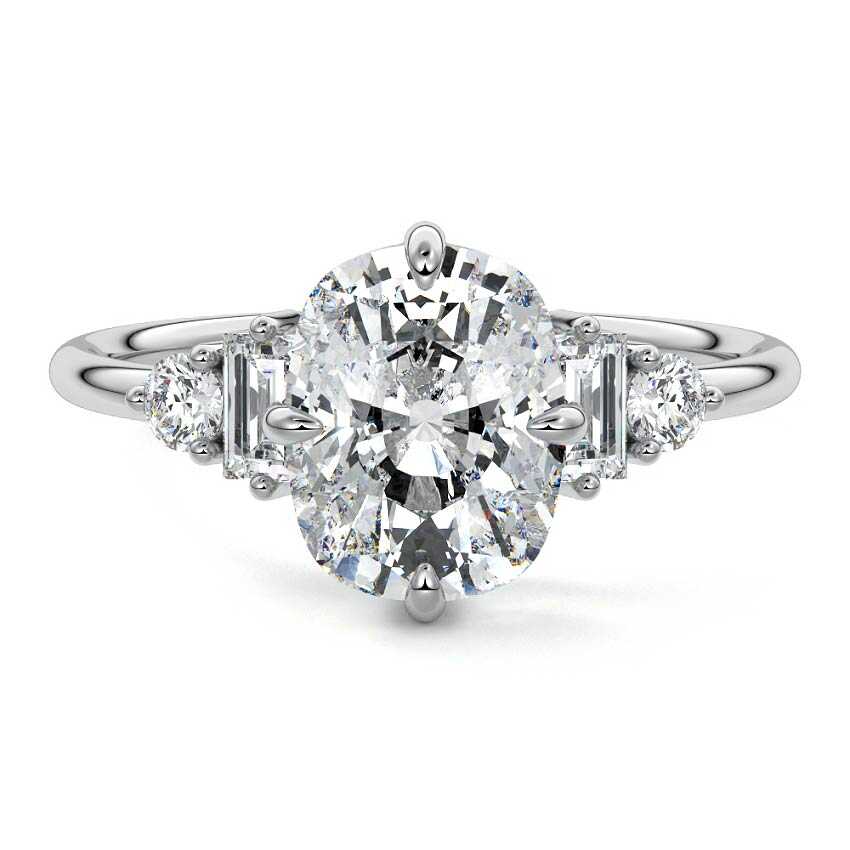Esmeray - Cushion White Gold Lab Grown Diamond Engagement Ring | Nura Lab