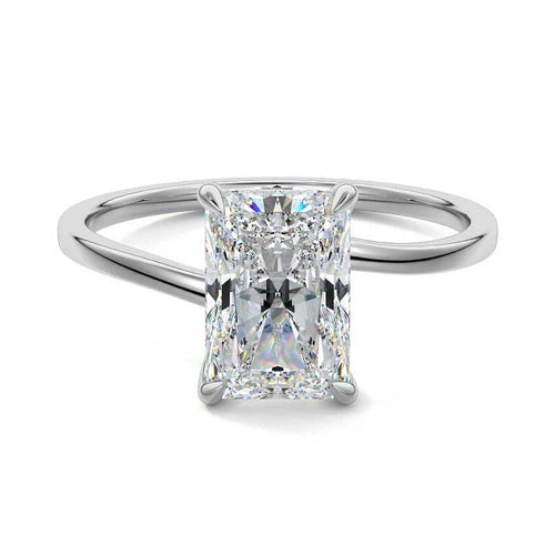 Fani - Radiant Platinum Lab Grown Diamond Engagement Ring | Nura Lab